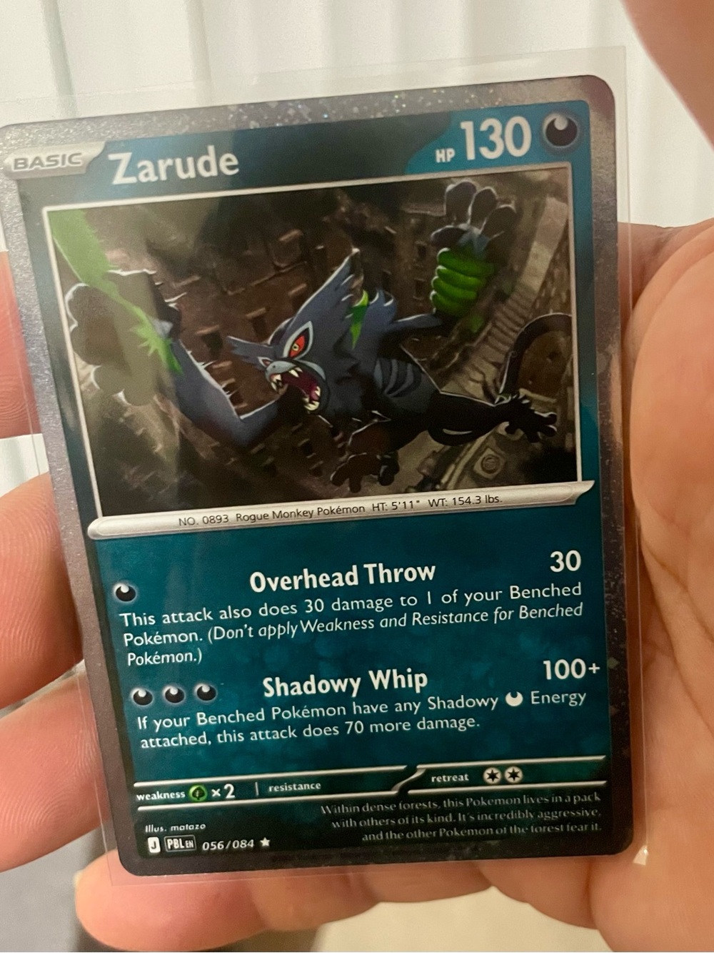 Pokémon Zarude cosmo holo Card
